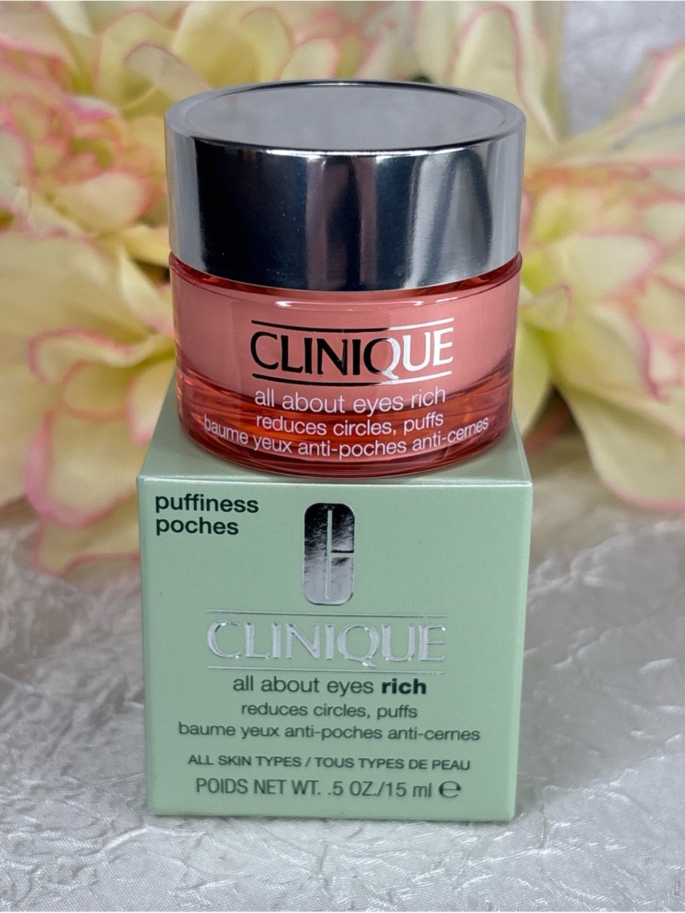 Clinique All About Eyes Cream - RICH - 0.5 oz 15ml New In Box